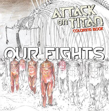 ATTACK ON TITAN COLORING BOOK 2 OUR FIGHTS