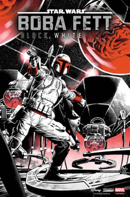 STAR WARS BOBA FETT - BLACK WHITE & RED #3 PAULO SIQUEIRA VARIANT