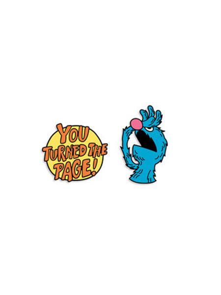 SESAME STREET THE MONSTER AT THE END OF THIS BOOK ENAMEL PIN SET - PIN SET OF 2