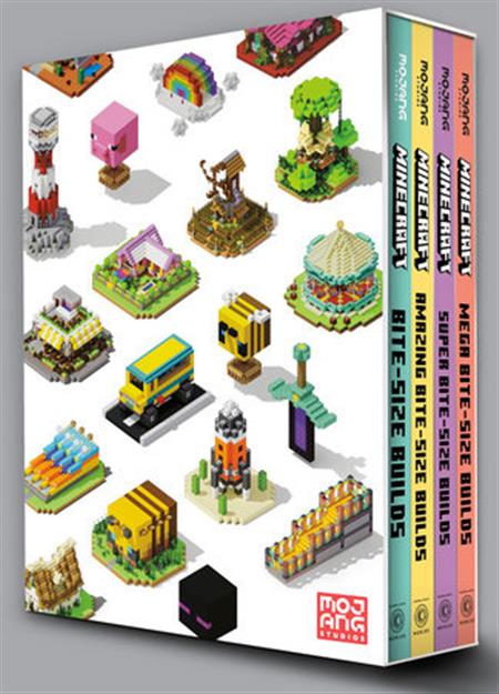 MINECRAFT BITE-SIZE BUILDS COLLECTION 4-BOOK BOXED SET HC