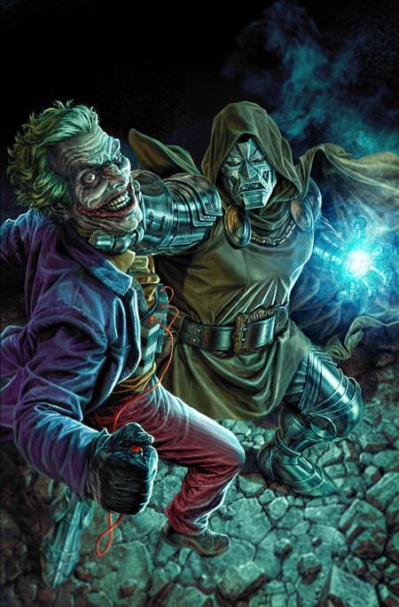 DC MARVEL BATMAN DEADPOOL #1 (ONE SHOT) CVR C LEE BERMEJO JOKER DR DOOM CARD STOCK VAR