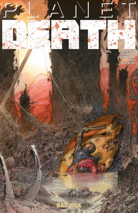 PLANET DEATH #2 (OF 4) CVR E INC 1:100 MICHAEL WM KALUTA VAR