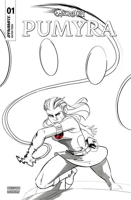 THUNDERCATS PUMYRA #1 CVR K INC 1:5 SEBASTIAN PIRIZ LINE ART FOC BONUS VAR