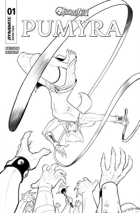 THUNDERCATS PUMYRA #1 CVR L INC 1:7 ROBERT QUINN LINE ART FOC BONUS VAR