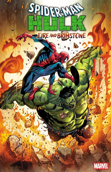 SPIDER-MAN/HULK FIRE AND BRIMSTONE #4 SERGIO DAVILA 1:25 VARIANT