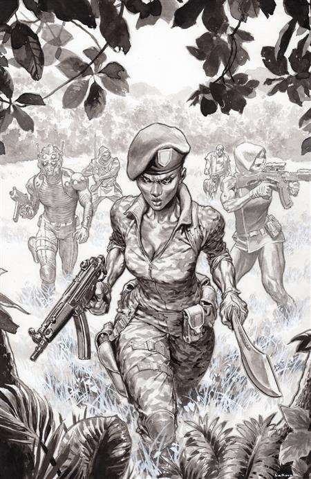 FORT PSYCHO #4 COVER C LEWIS LAROSA B&W 1:20 VAR (MR)